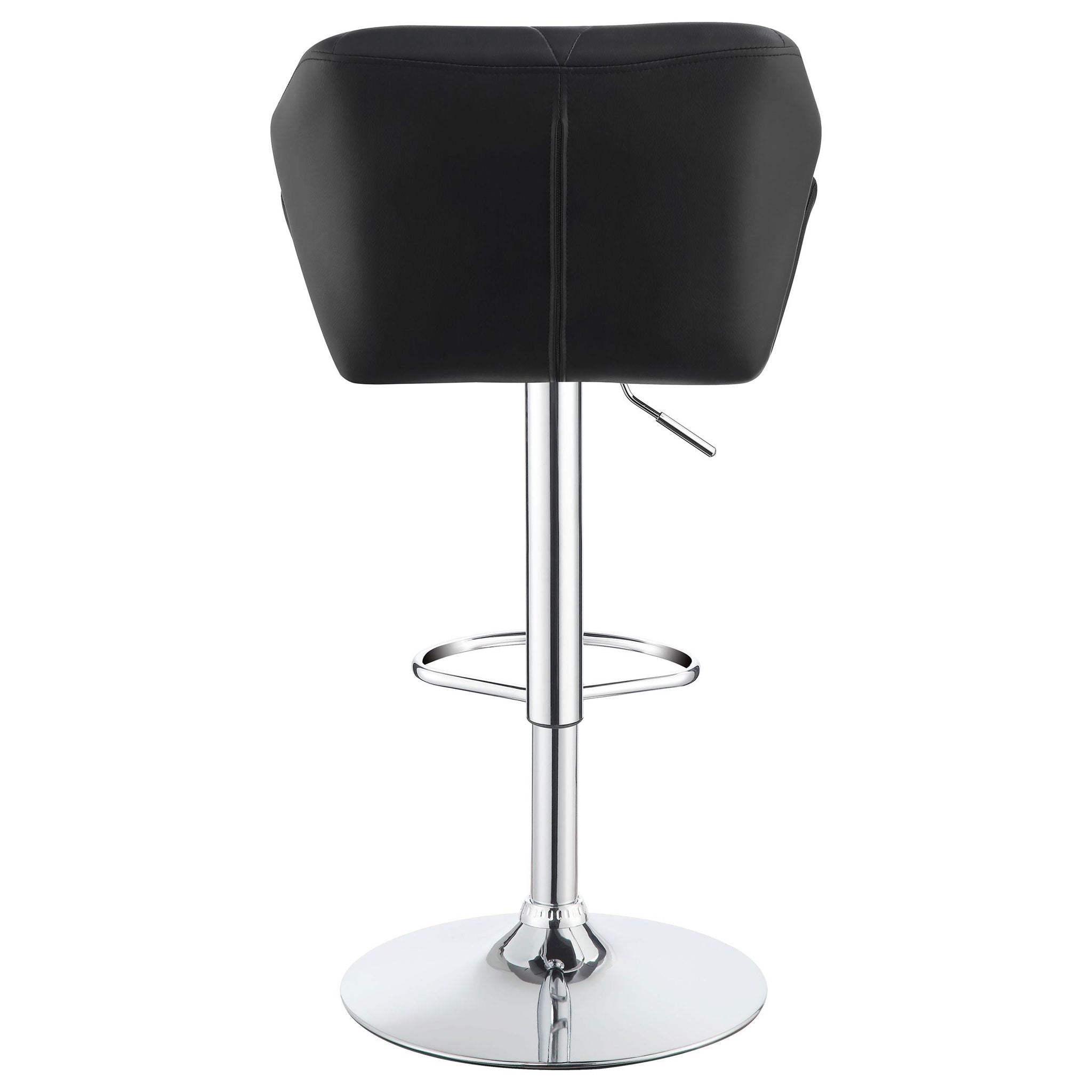 Berrington Upholstered Adjustable Bar Stool Black (Set of 2) - Atlantic Fine Furniture Melbourne FL