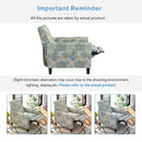 Push Back Upholstered Recliner Armchair