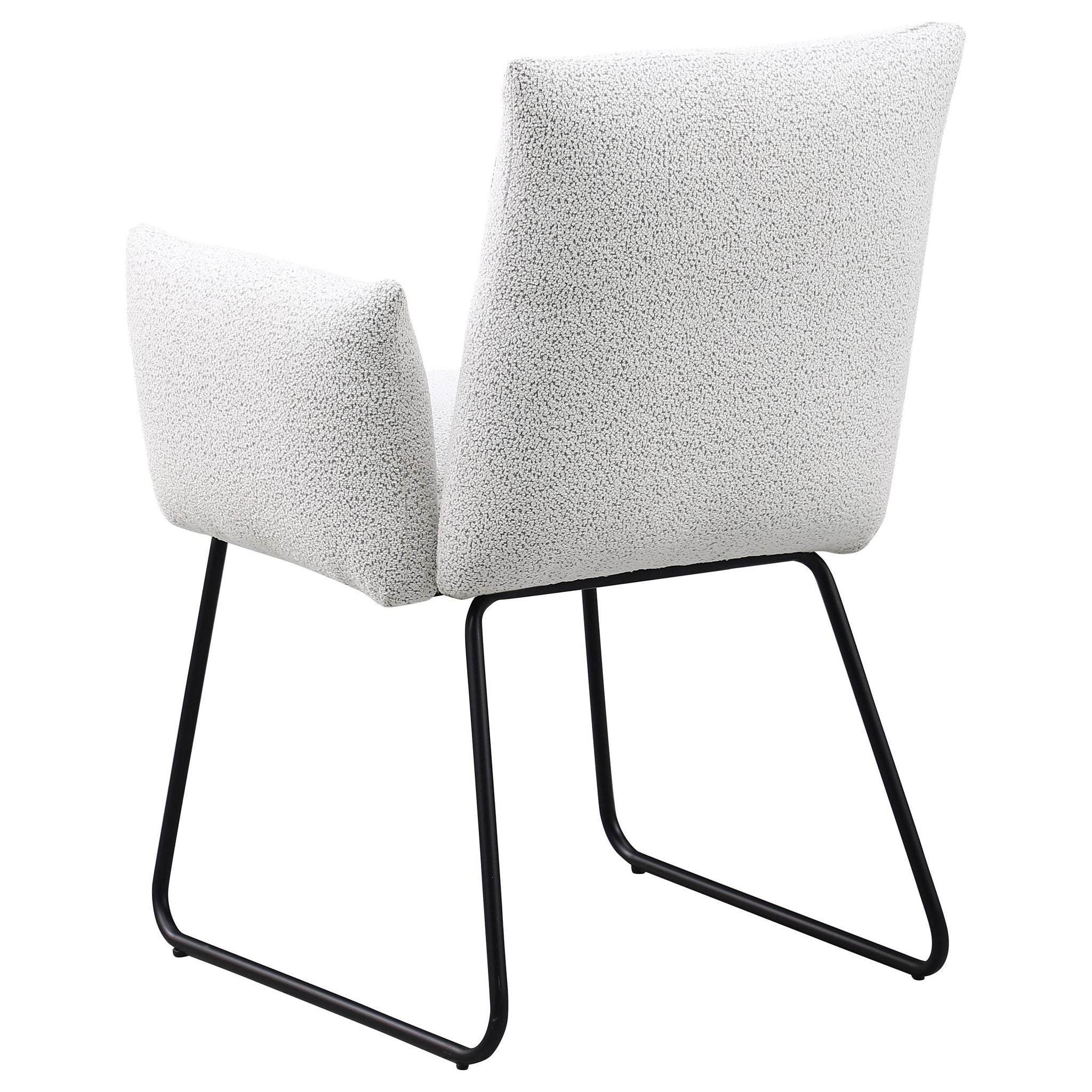 Ackland Upholstered Dining Arm Chair Light Grey (Set of 2)