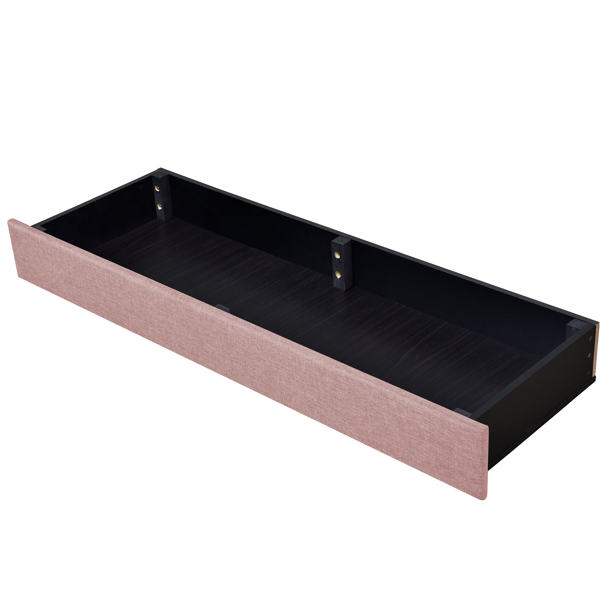 Queen Size Storage Bed Linen Upholstered Platform Bed with 3 Drawers (Pink) - Atlantic Fine Furniture Melbourne FL