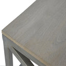 Industrial Cross Metal Coffee Table - Pewter