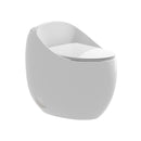 Modern Egg Shape Toilet 1.28 Gpf Single Flush Ceramic