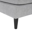 Modern Chaise Lounge With Dual Layer Armrests