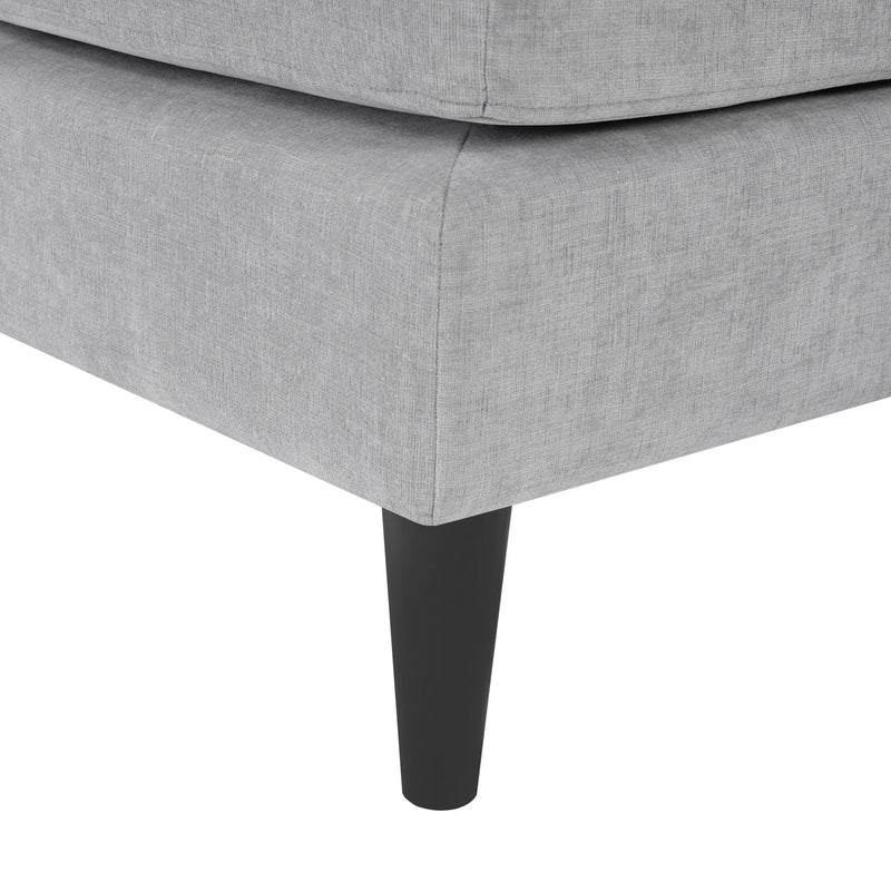 Modern Chaise Lounge With Dual Layer Armrests