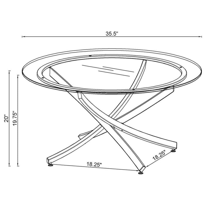 Brooke - Round Coffee Table Set