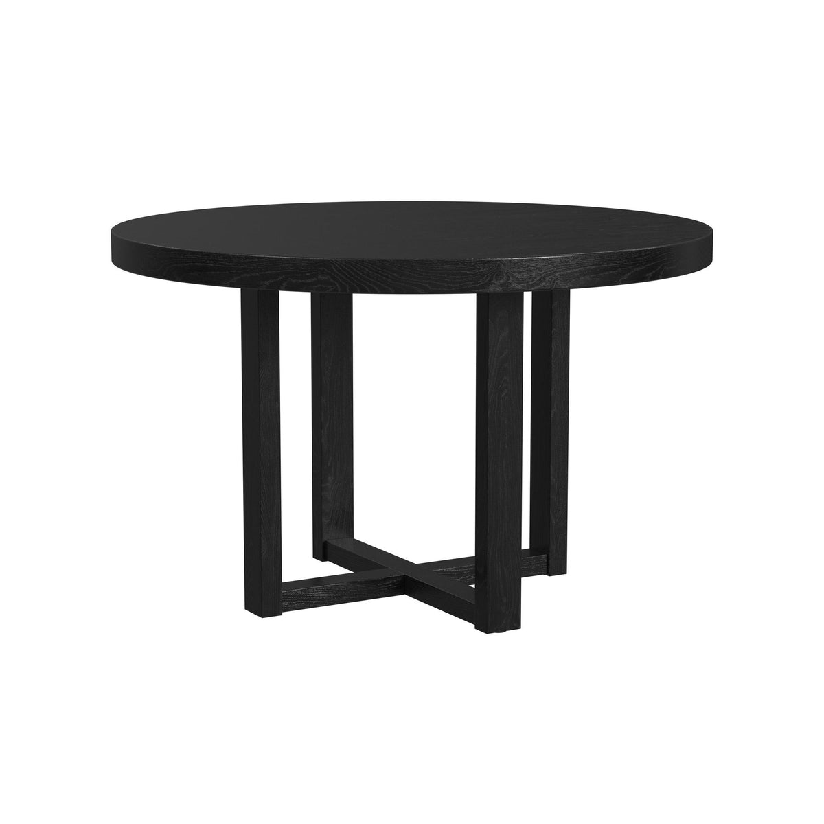 Bahama Breeze 47.5" Round Dining Table in Black by Elements International