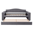 Upholstered Daybed With Storage Armrests, Trundle And Latest Integrated Bluetooth Audio System