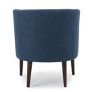 Contemporary Upholstered Club Chair With Button Tufting