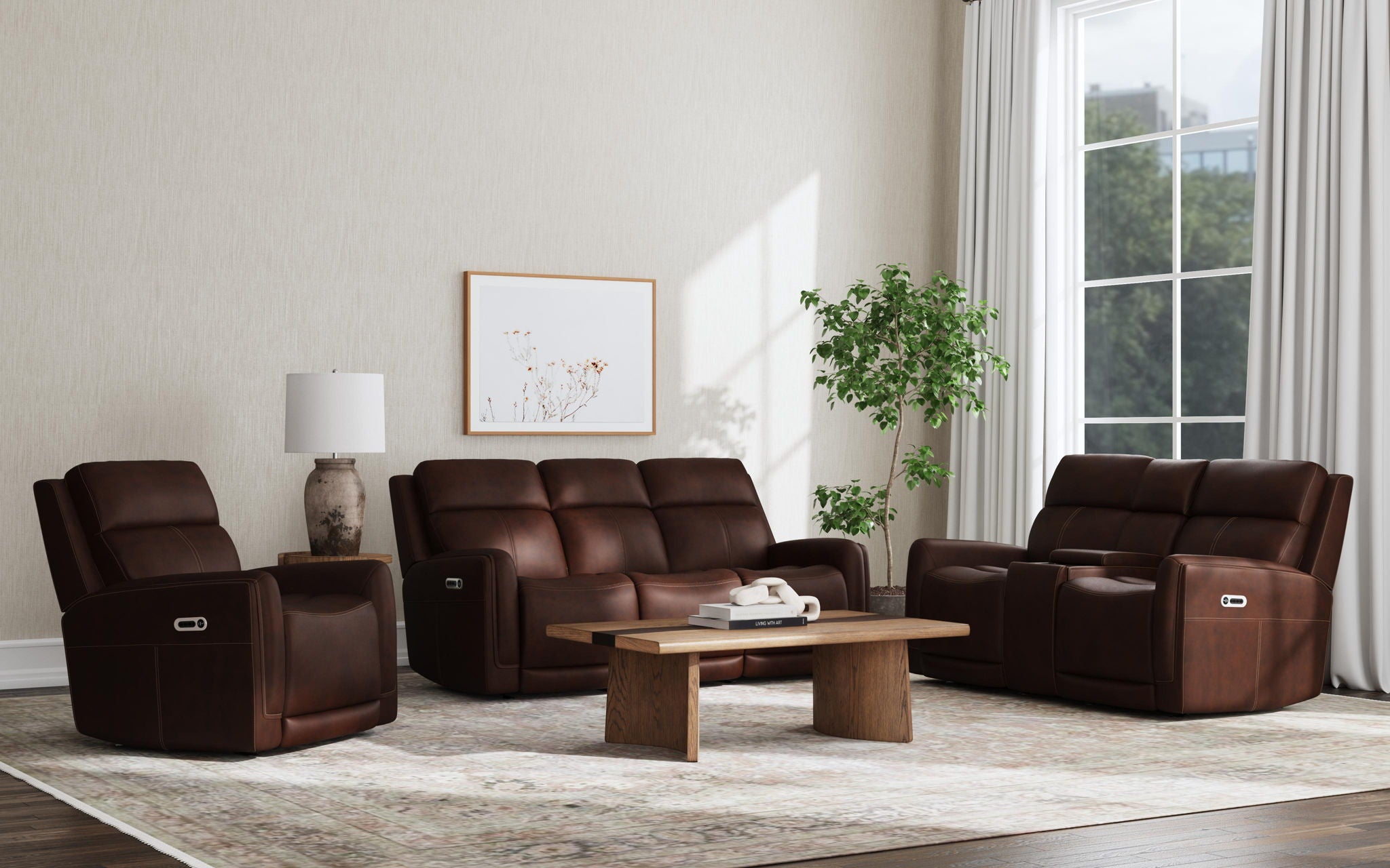 Alister - Power Gliding Sofa With Power Headrests & Lumbar