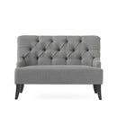 Nicole - French Style Upholstered Loveseat With Tufted Backrest