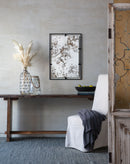 Rectangle Antiqued Wall Mirror Wall Mirror With Metal Frame, Home Wall Decor, Bedroom Living Room Entryway Wall Accent - Black