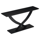 Console Table With Cross Leg Base And Reinforced Support Plate