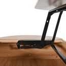 Lift Top Coffee Table With Hidden Compartment, Modern Oval Lift Tabletop For Home Living Room