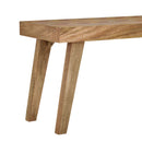 Artisan - Handcrafted Mango Wood Bench Rustic Boho Style - Natural