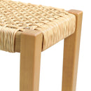 Angie - Bench Outdoor Seating Acacia Wood Faux Rattan - Teak