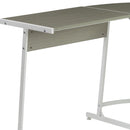Carver - Computer Desk - Gray & White