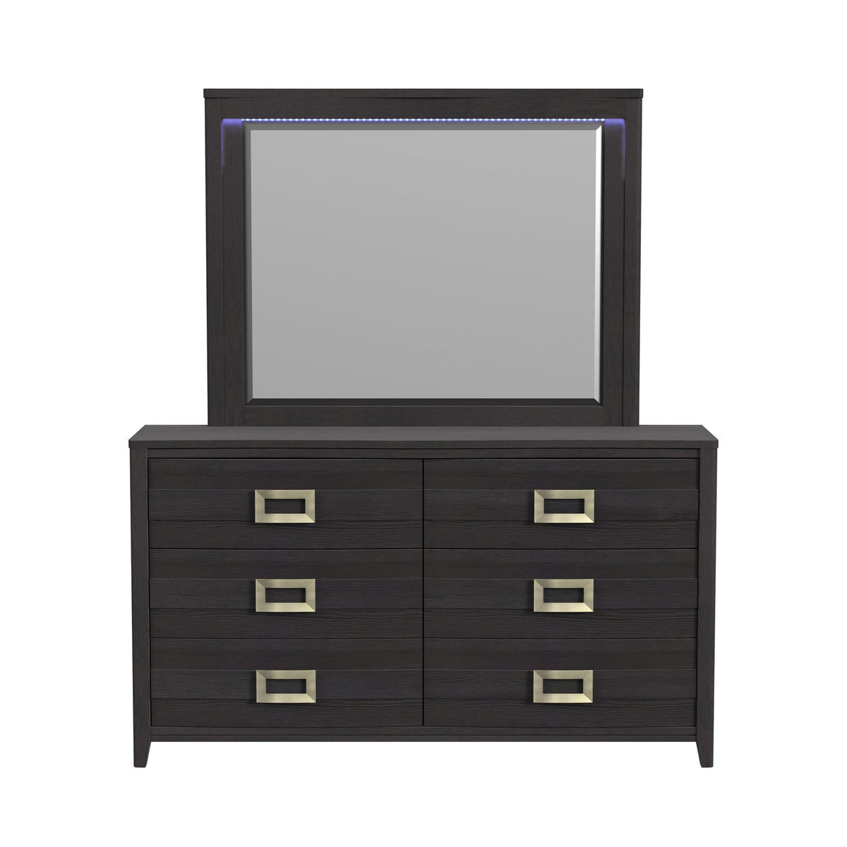 Tobias 6-Drawer Dresser in Black by Elements International, view 10