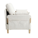 Mid Century Modern Foldable Sofa Bed, 3 In 1 Convertible Sleeper With 3 Pillows