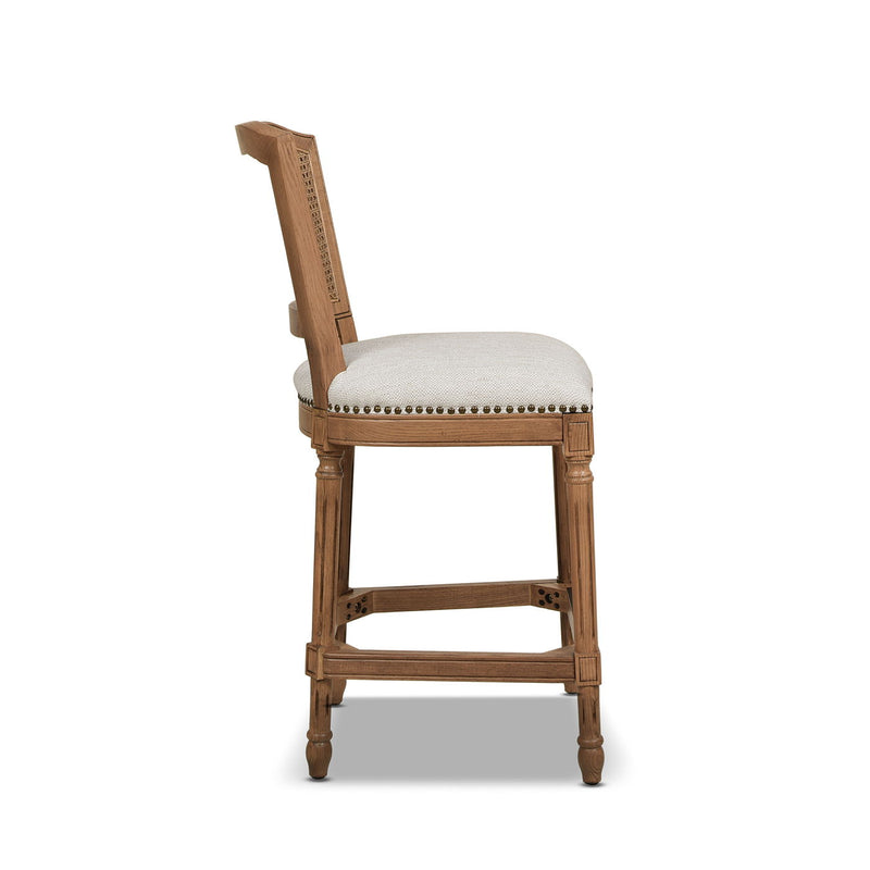 Triomphe - Rattan Wicker High Back Armless Counter Bar Stool