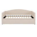 Daybed With Extended Pop Up Trundle, Upholstered Sofa Bed Daybed