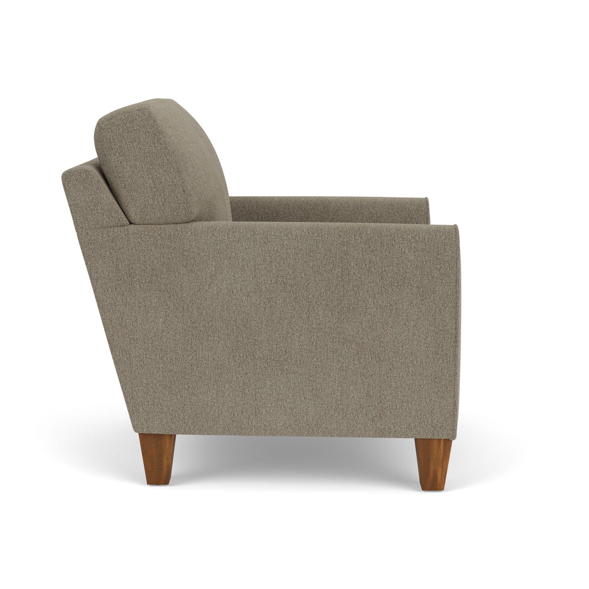 Moxy - Fabric Chair, Rounded Mailbox Arms