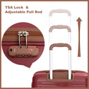 5 Piece Set Hardshell Carry On Luggage Set With Tsa Lock