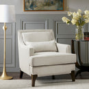 Refined - Arm Chair - Cream / Dark Brown