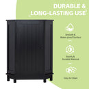 Bathroom Cabinet Triangle Corner Storage Cabinet With Adjustable Shelf Modern Style