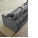 Modern Comfy Upholstered 4 Seat Sofa Cloud Couch,Deep Seat With Soft Pillows