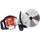 Industrial 52Cc 2 Stroke Gas Powered Concrete Cut Off Saw With Blade Steel - Red