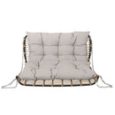 Arruda - Outdoor Wicker Porch Swing With Cushions