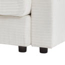 Single Sofa Couch With Storage Space, Movable Ottoman, USB Ports, Cup Holders, Phone Holder