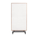 Modern Single Panel Iron Room Divider - Gold Brushed Brown