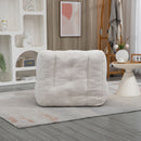 Modern Indoor Fluffy Bean Bag Chair With Memory Foam And Ottoman, Super Soft
