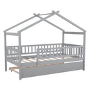 Creativity House Bed With Twin Size Trundle