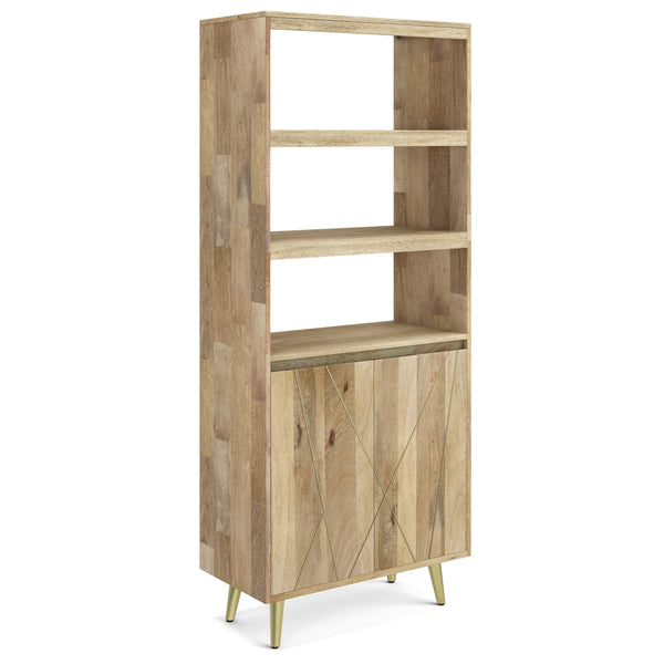 Jager - Bookshelf with Doors - Natural