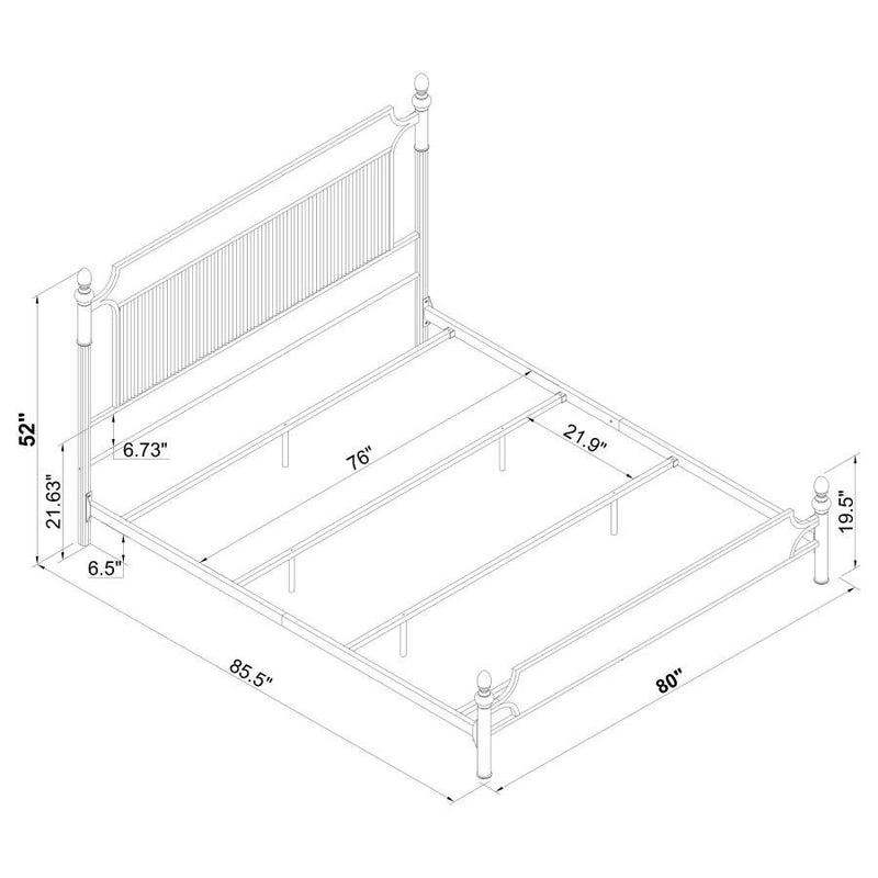 Cameron - Metal Panel Bed