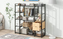 Open Style Wardrobe With Hanging Rails, Shelves And Drawers