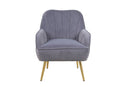 Modern Mid-Century Chair Tufted Sherpa Armchair For Living Room Bedroom Office