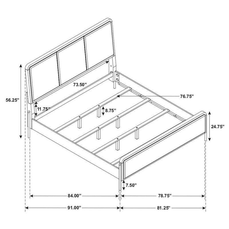 Arini - Upholstered Panel Bed
