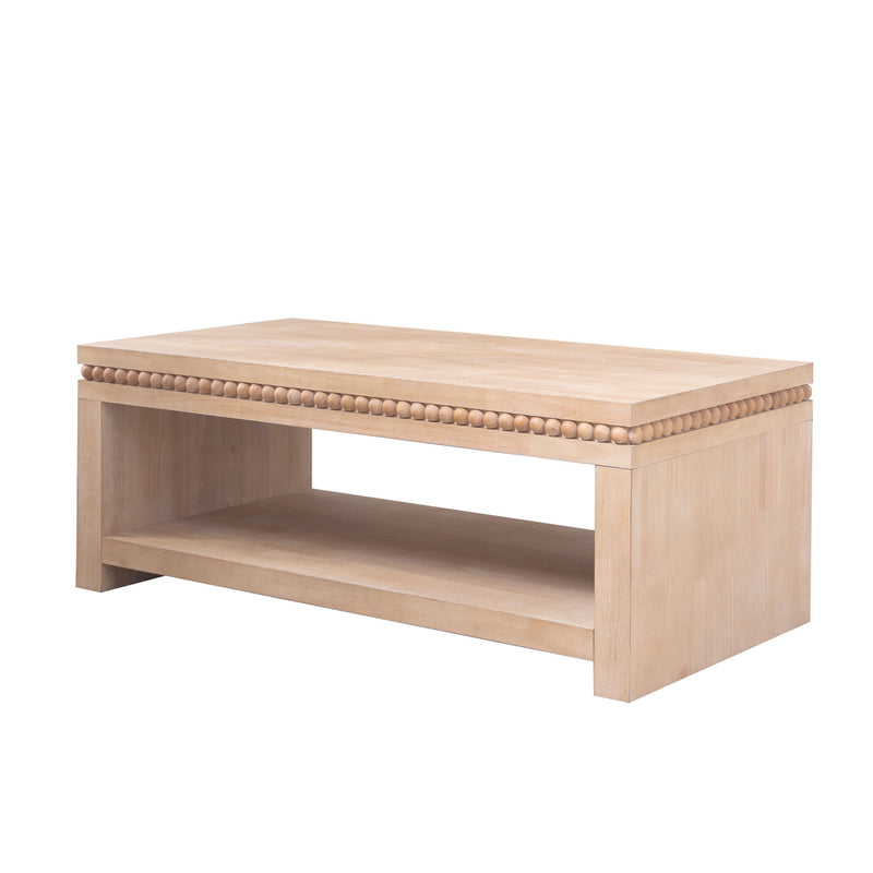 Modern Coffee Table With Beaded Trim