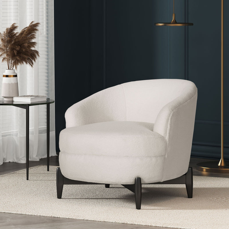 Elegant Barrel Style Club Chair
