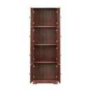 Tall Storage Cabinet With 8 Doors And 4 Shelves, Wall Storage Cabinet For Living Room, Kitchen, Office, Bedroom, Bathroom
