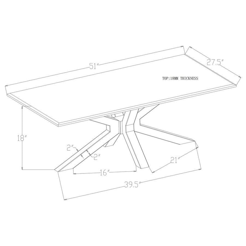 Visalia - Faux Marble Coffee Table Set