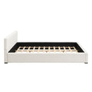 Elegant Wide Edge Bed With Soft Upholstered