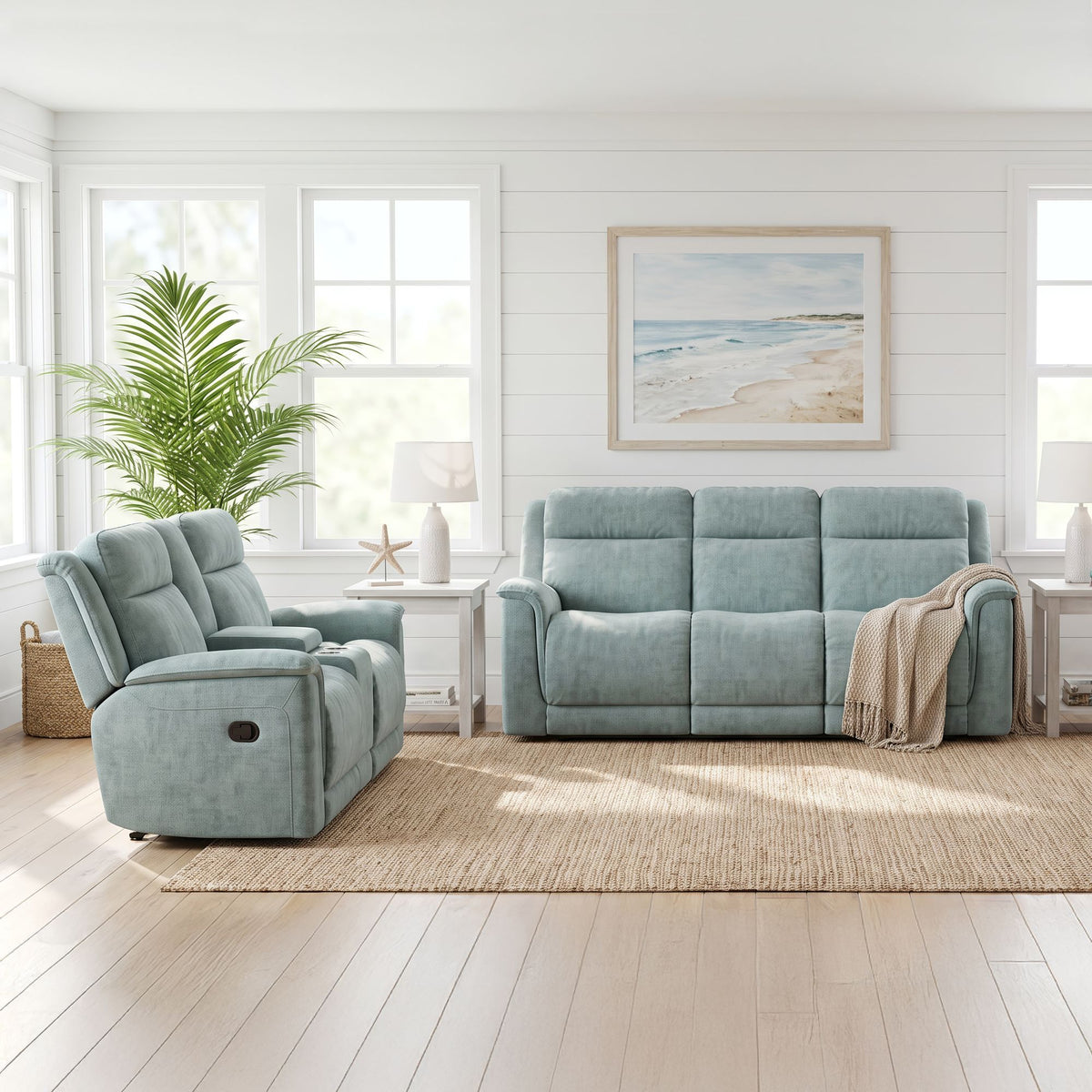 Striker Living Room Set in Blue by Elements International, view 15