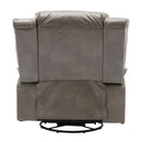 360° Swivel And Rocking Home Theater Recliner Manual Recliner Chair With A LED Light Strip For Living Room