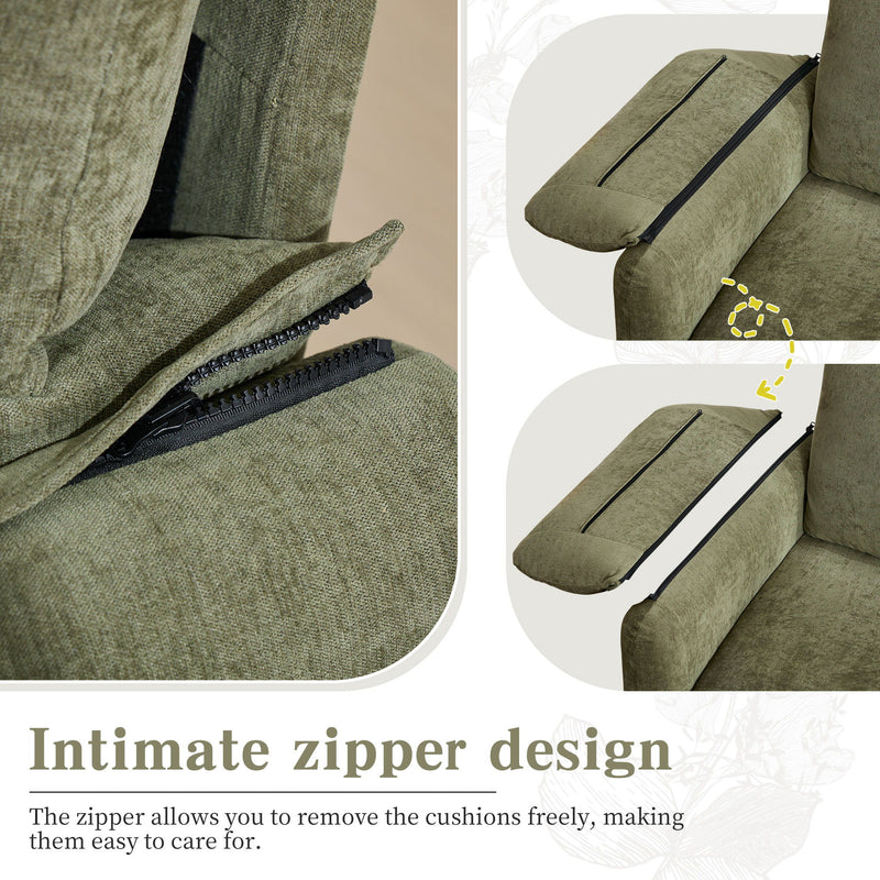 Modern Minimalist Down Filled Sofa