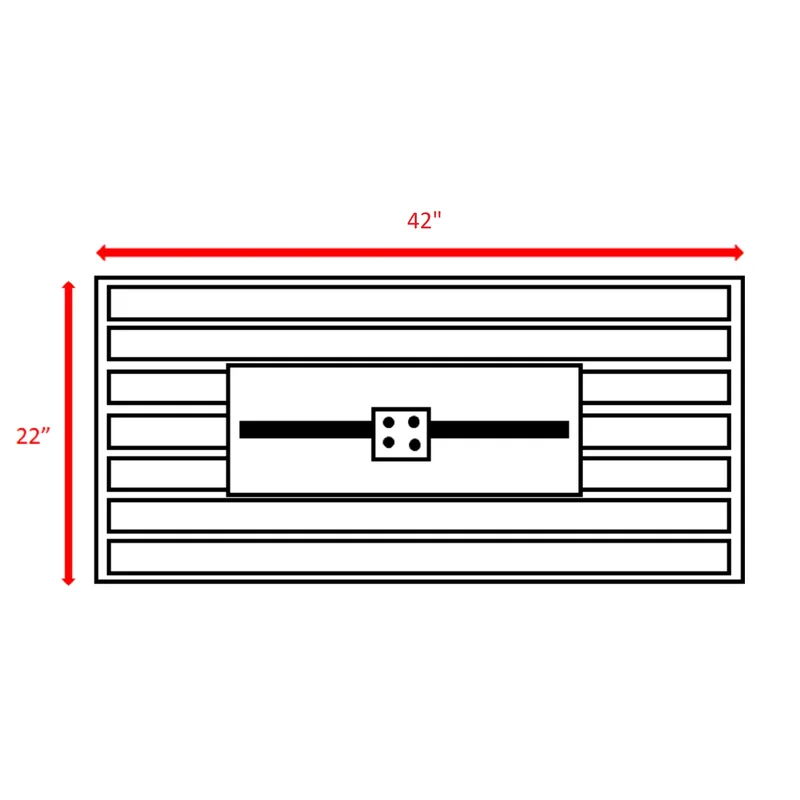 Rectangular Fire Pit With Frame Elegant Design