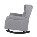 Sheila - Contemporary Fabric Tufted Wingback Rocking Chair